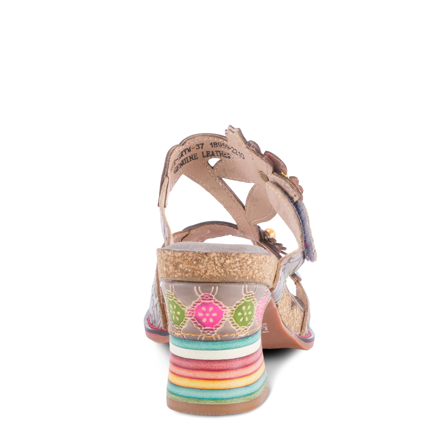 Spring Step L'Artiste Women's Rossie Slide High Heel SandalGrey Multi EU 36 / US 5.5-6