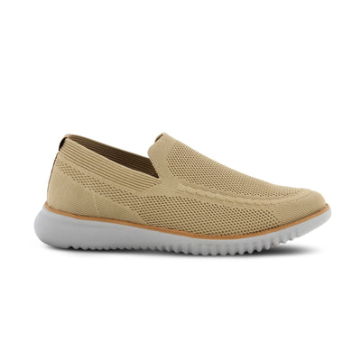 Spring Step Anders Mens Slip-On Shoes - Comfortable Loafer Shoes with Full Length Insole - Lightweight Casual Loafers for Men - Tan EU 41 / US 8-8.5
