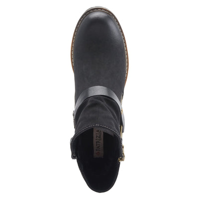 PATRIZIA Spring Step Firewood Booties for Women - Ladies Ankle Boots with Zipper Closure - Vegan Leather Womens Boots for Outdoor