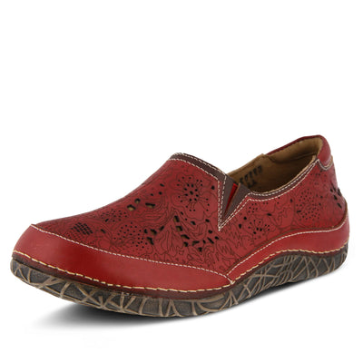 L�Artiste by Spring Step Women's Libora Flat, red, 37 EU/6.5-7 M US