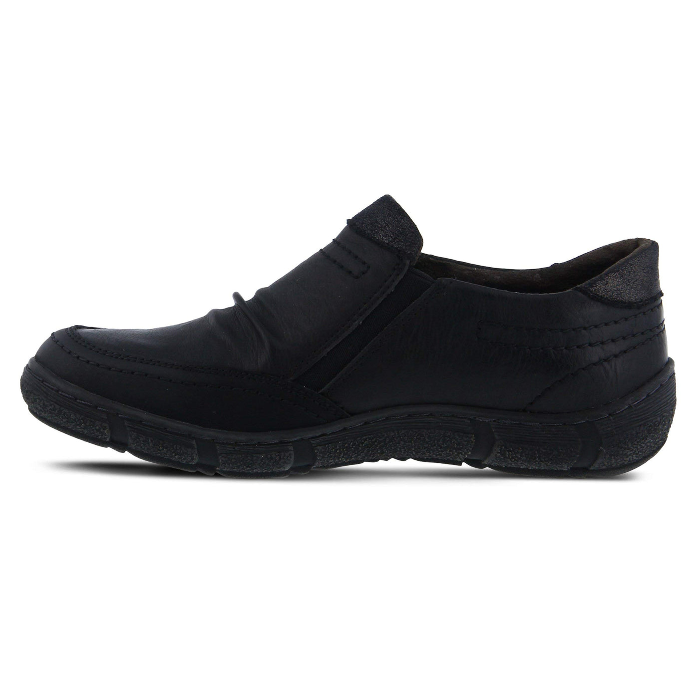 Spring Step Women JUNEY Loafer Flat, Black,8.5 M US