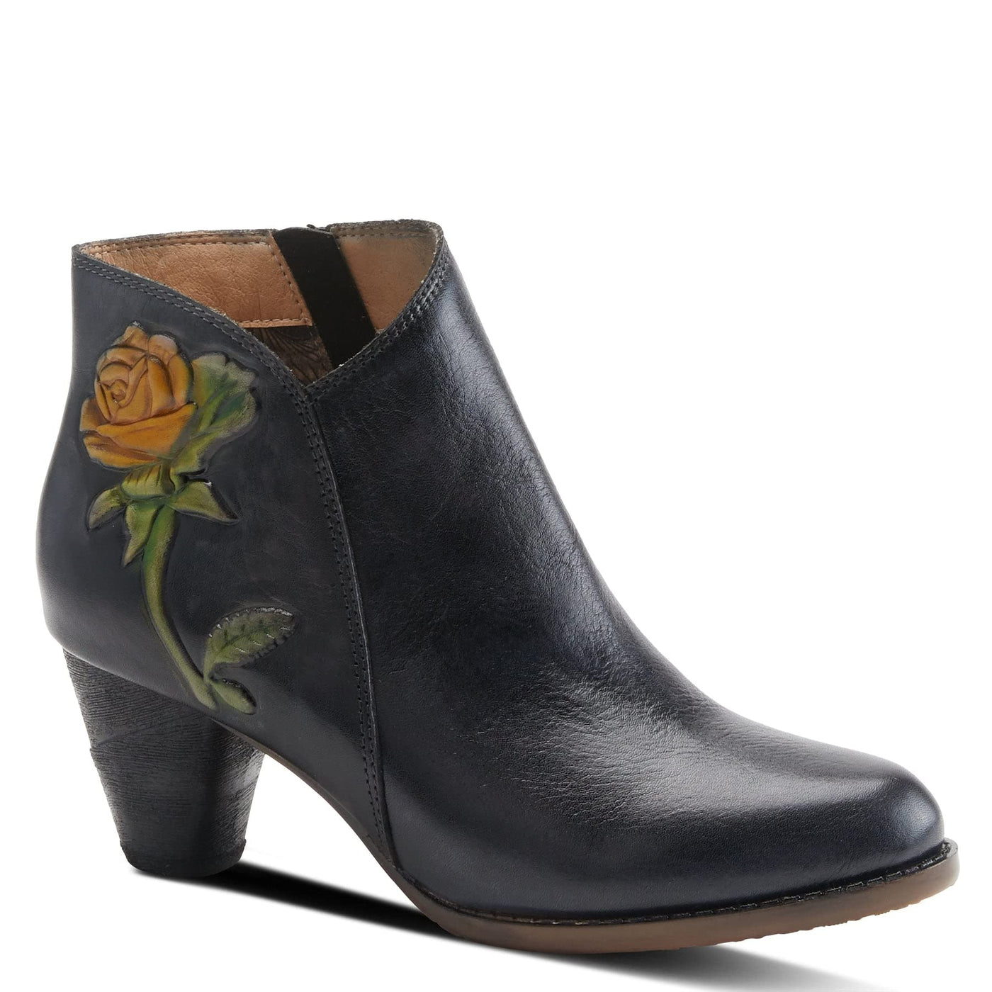 Spring Step L`Artiste Women's Eyecatching Slip-On Bootie Black EU 39 / US 8.5