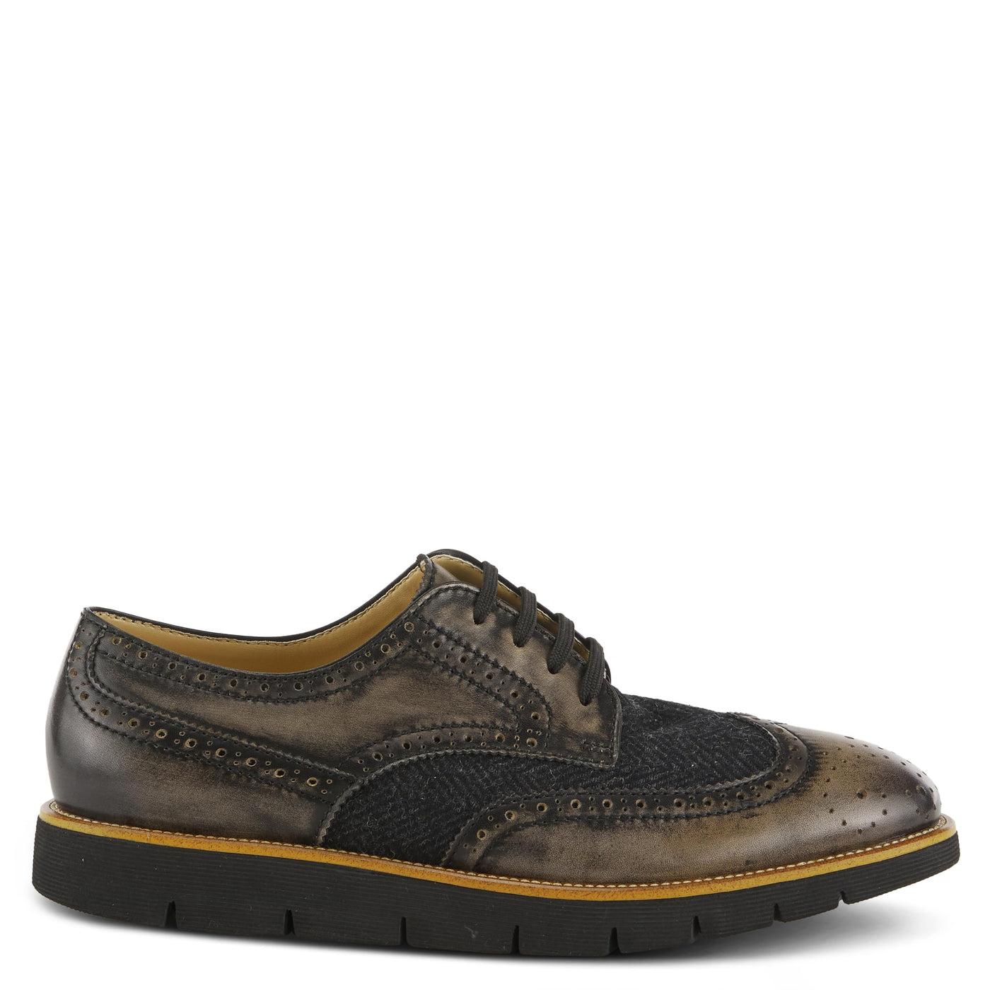 Spring Step L'Artiste Beaufort Oxford Shoes for Men - Leather Shoes with Lace-Up Closure - Mens Shoes for Casual Outdoor Walking - Black EU 42 / US 9