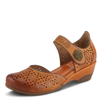 Spring Step L'Artiste Women's Americana Wedge Mary Jane Shoe Camel EU 37 / US 6.5-7