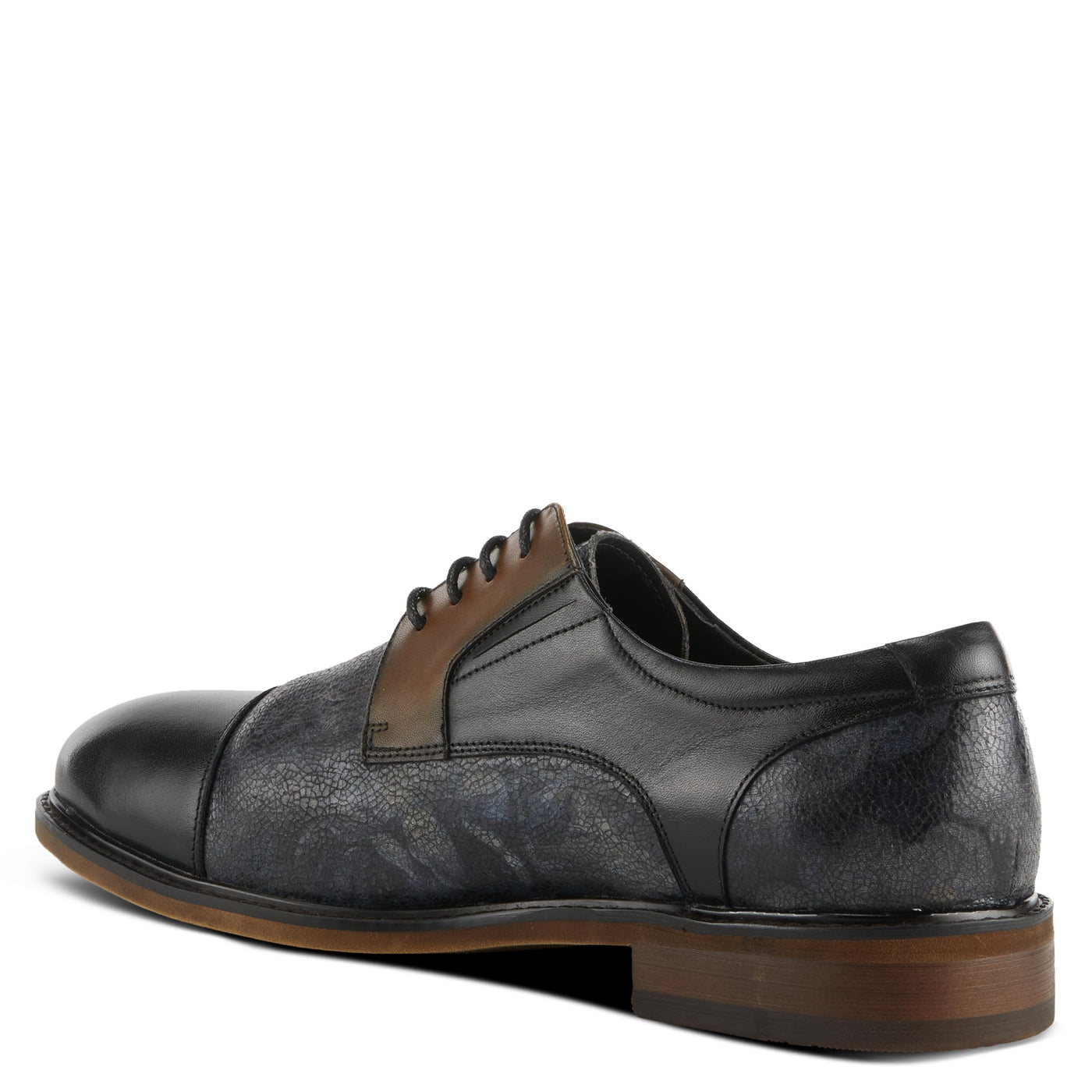 Spring Step L'Artiste Men's Leron Leather Oxford Shoes Black Multi EU 43 / US 9.5-10