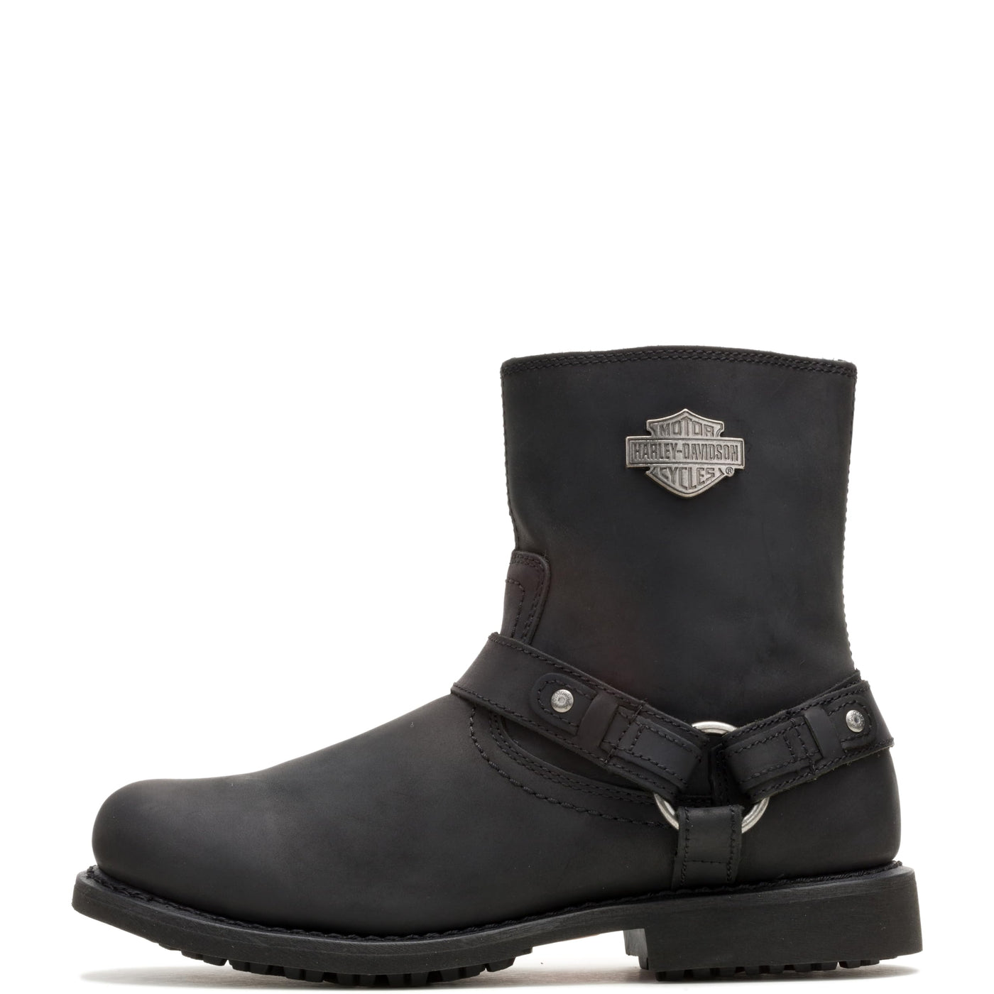 HARLEY-DAVIDSON FOOTWEAR Men's Scout Leather Motorcycle Harness Casual Boot, Black, 11.5