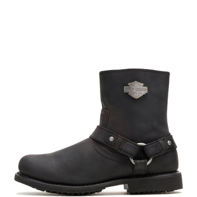 HARLEY-DAVIDSON FOOTWEAR Men's Scout Leather Motorcycle Harness Casual Boot, Black, 11.5