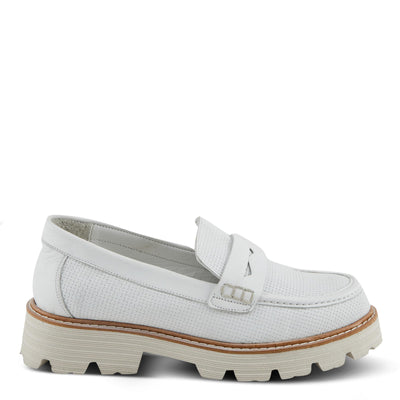 Spring Step Lexington Women's Lugged Loafers with Soft Leathers and Penny Keeper Detail White EU 42 / US 10.5-11