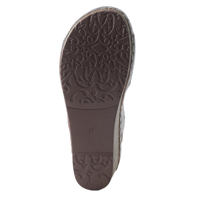 Spring Step L'Artiste Women's Roshni Wedge Sandal Blue Multi EU 35 / US 5