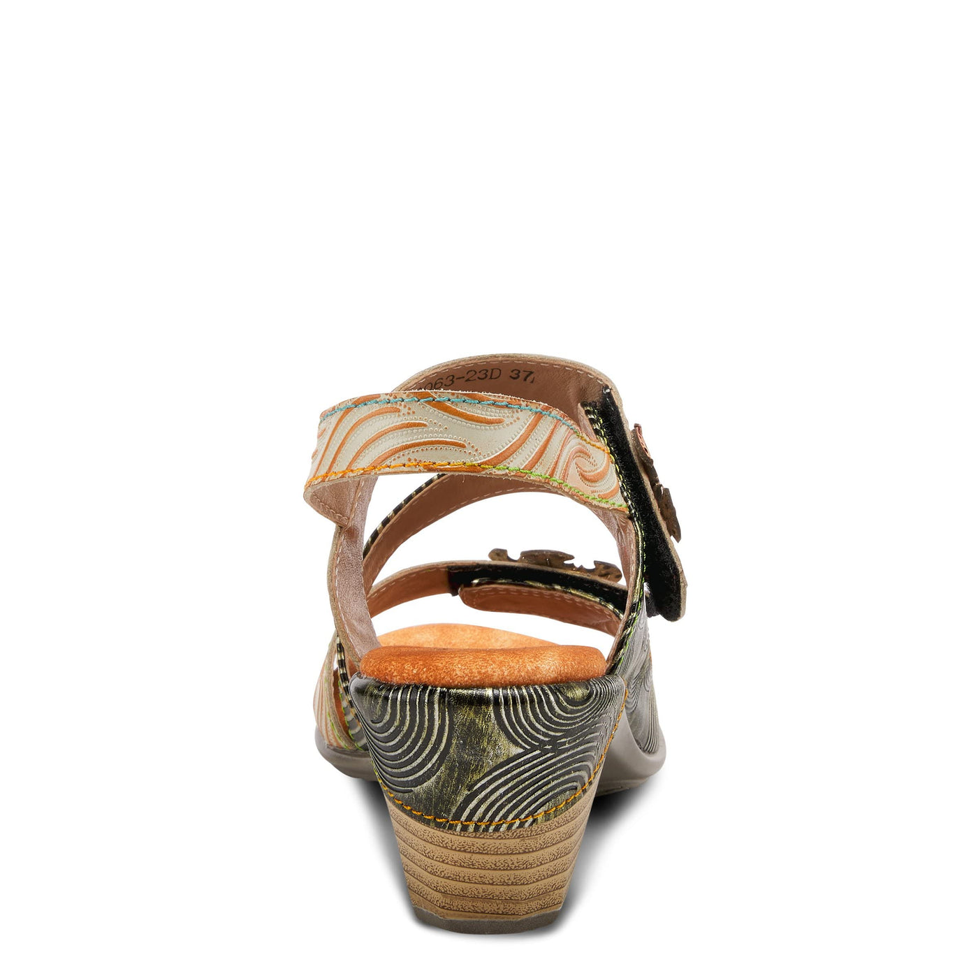 Spring Step L'Artiste Women's Acarine Heeled Sandal Olive Multi EU 35 / US 5