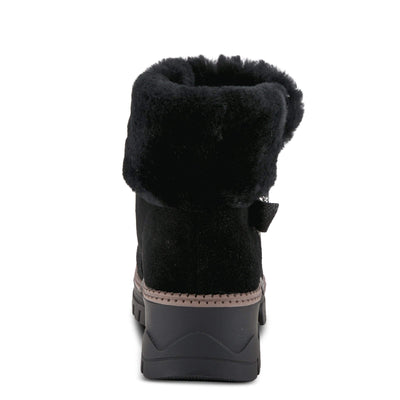 Spring Step Women's Tread Fashion Boot, Black Suede, 8.5