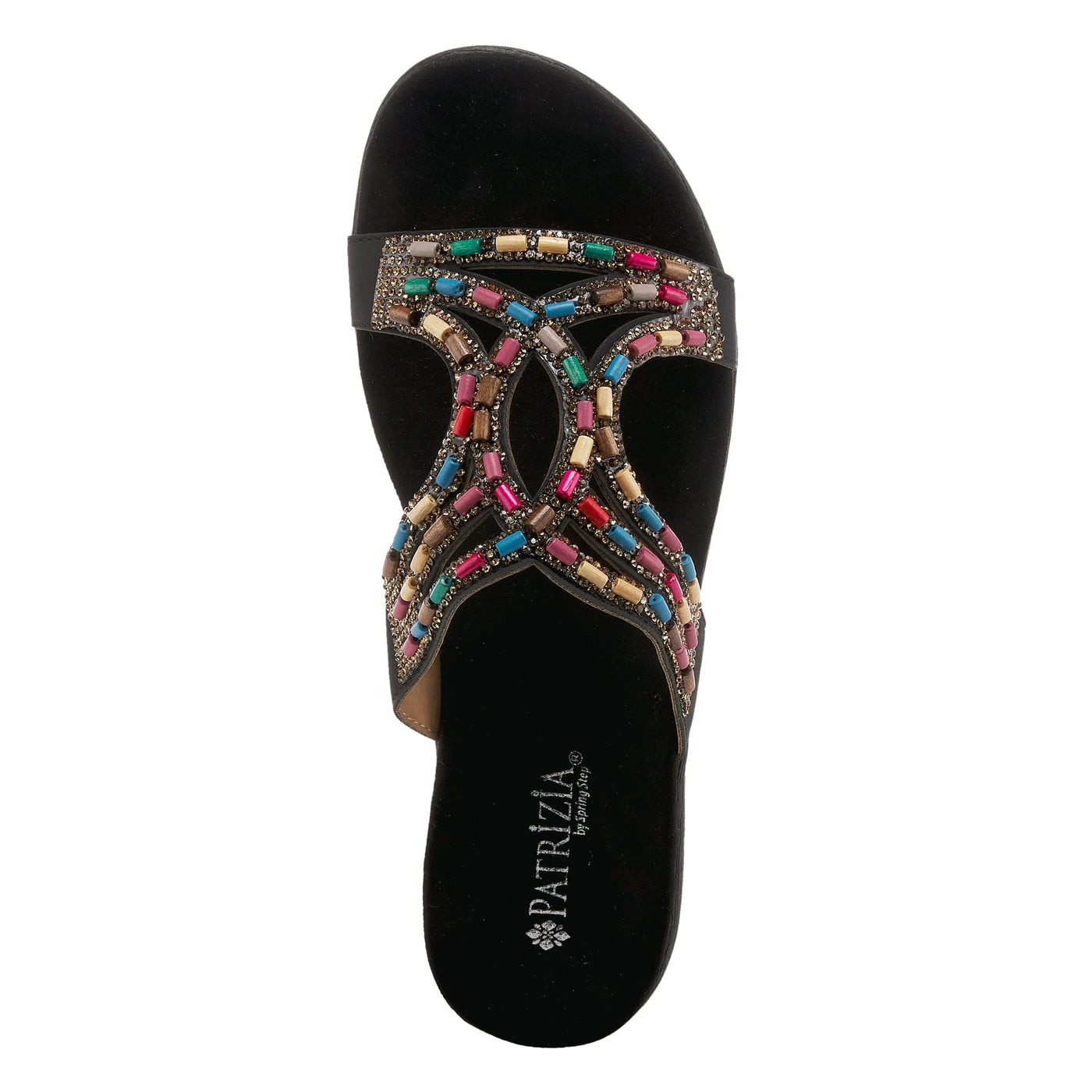 PATRIZIA Women's Twirling Slide Sandal Black EU 41 / US 9.5-10