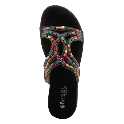 PATRIZIA Women's Twirling Slide Sandal Black EU 41 / US 9.5-10