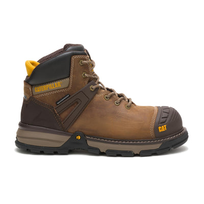 Men's Caterpillar, Excavator Superlite Nano Toe Work Boot Dark Beige 8 M