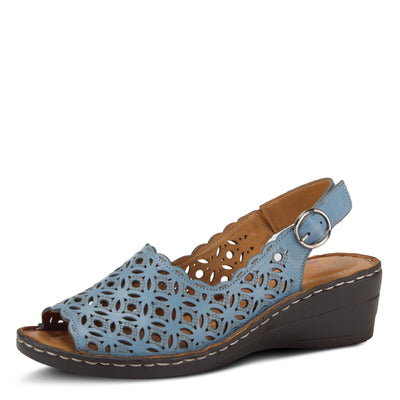 Spring Step Women's Belizana Slingback Sandal Blue EU 41 / US 9.5-10