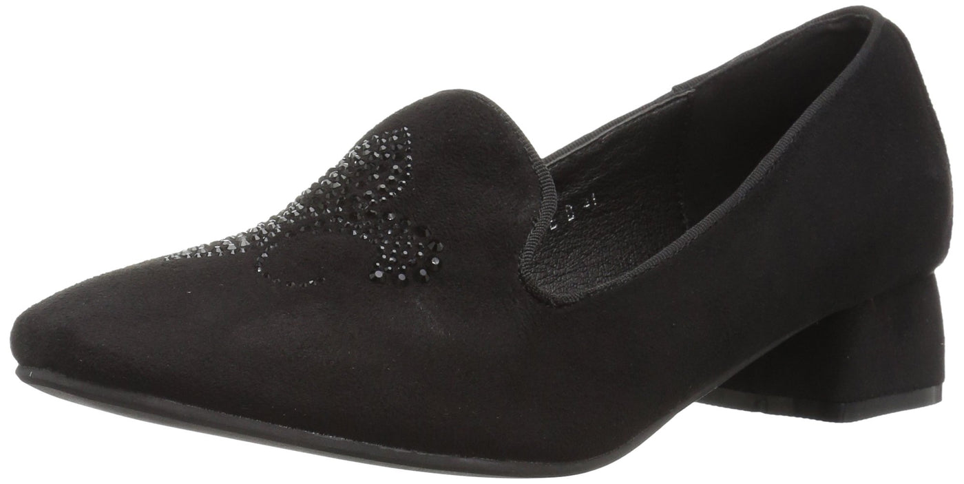 Azura by Spring Step Women's Fleurde Slip-On Loafer, Black, 36 EU/5.5-6 M US