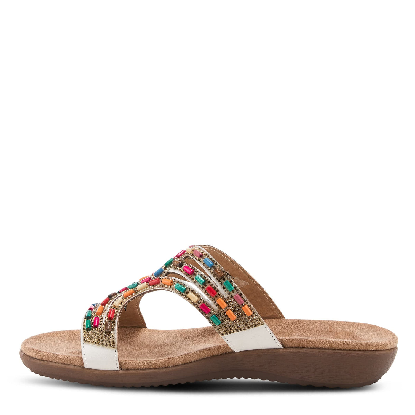 PATRIZIA Women's Twirling Slide Sandal White EU 42 / US 10.5-11
