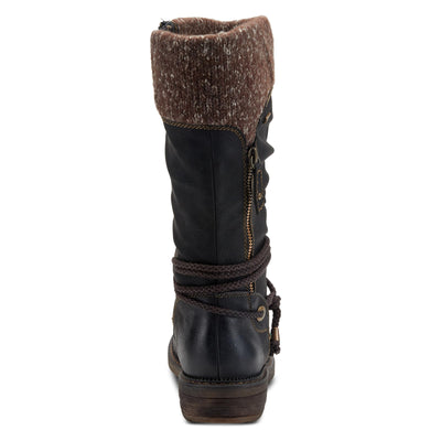 Spring Step womens Mid Calf Boot, Black, 10.5-11 US