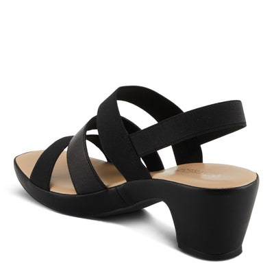 PATRIZIA Women's MARZULA Multi Strap Slingback Heeled Sandals Black EU 37 / US 6.5-7
