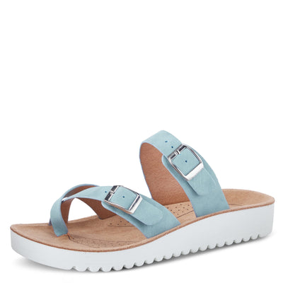 Flexus Women's Bayside Slide Sandal Sky Blue EU 40 / US 9