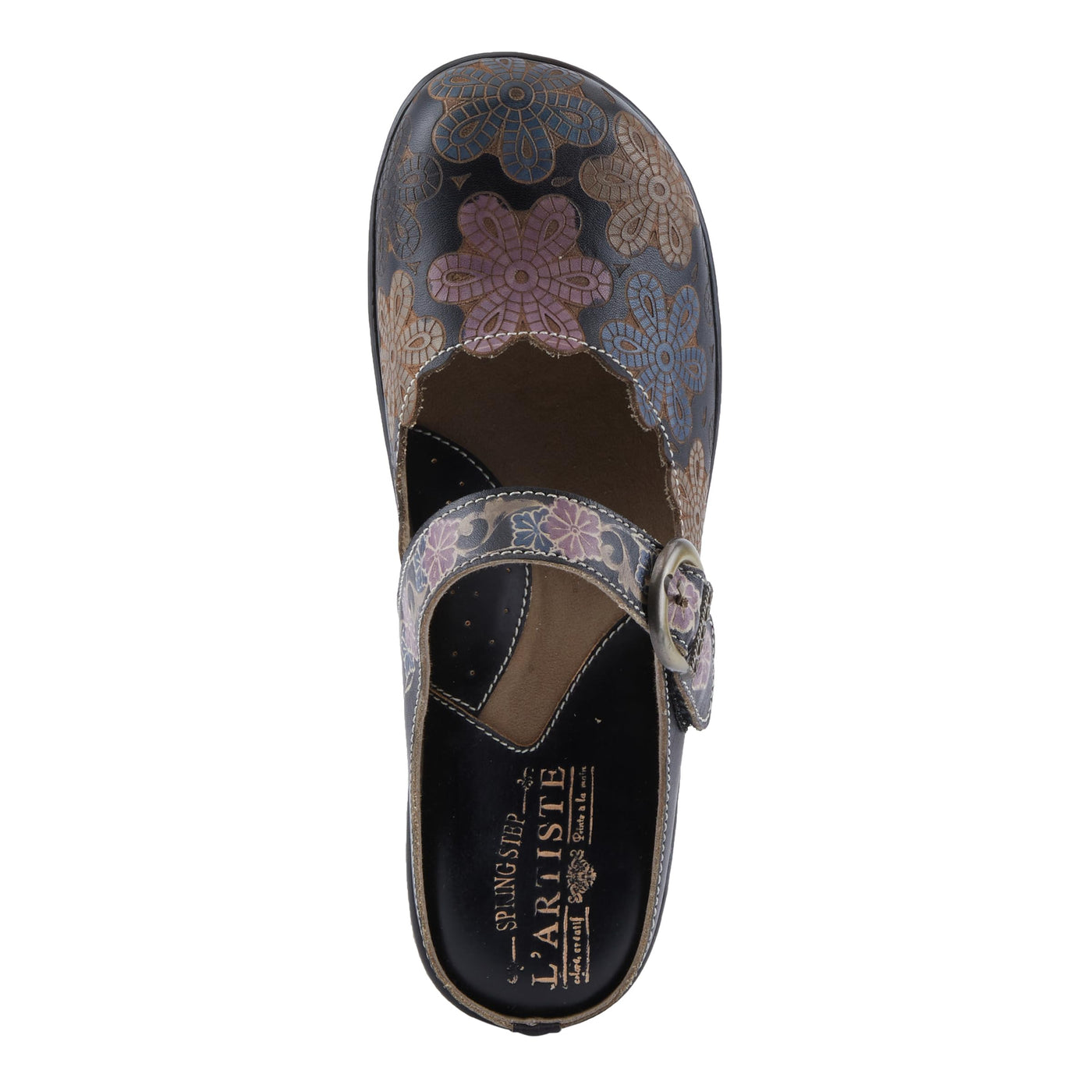 L'Artiste by Spring Step Women's Flochino Black Multi 6 Medium