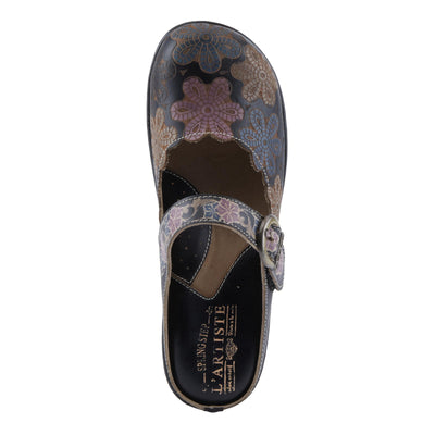 L'Artiste by Spring Step Women's Flochino Black Multi 6 Medium