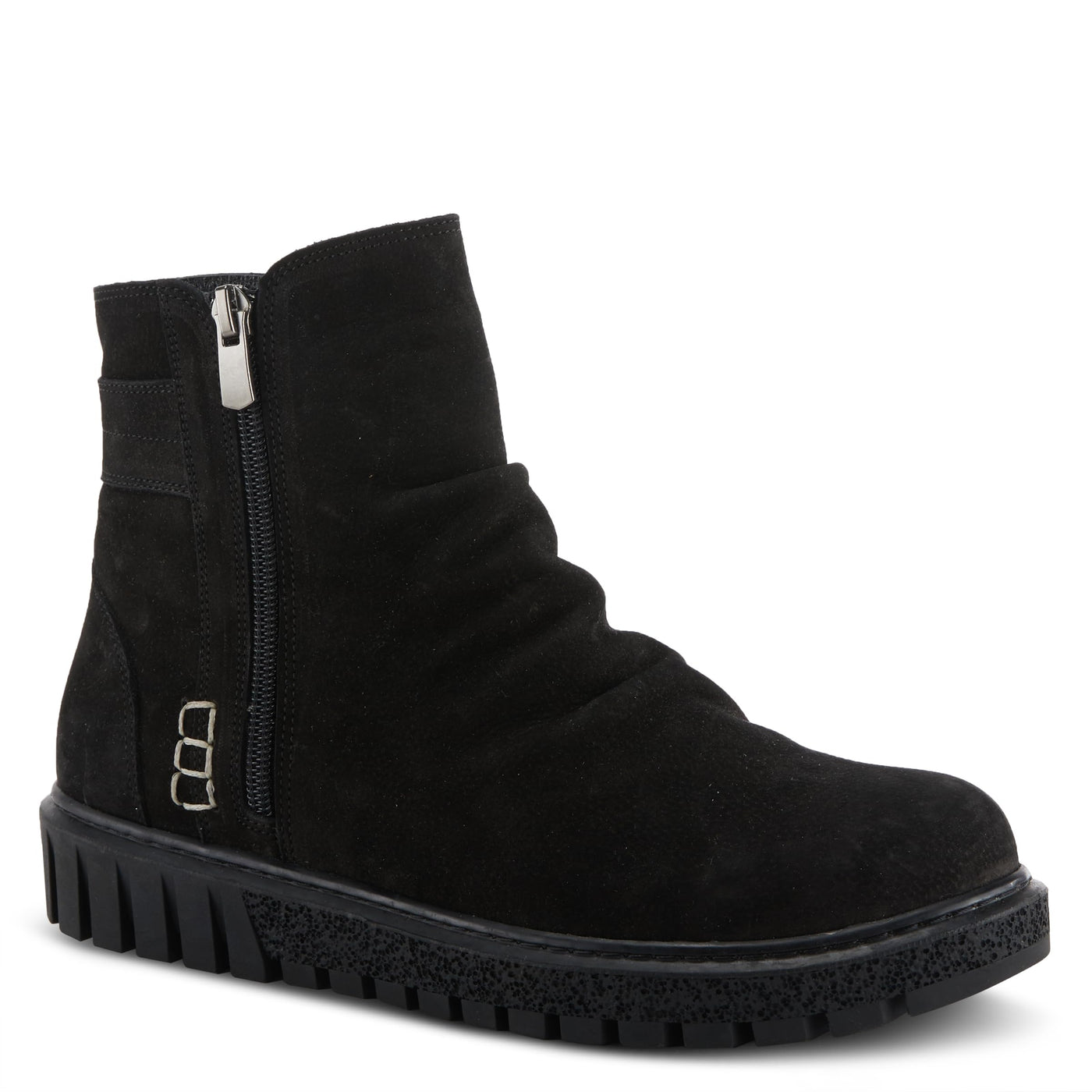 Spring Step Women's Addlyn Nubuck Leather Bootie Black Nubuck EU 40 / US 9