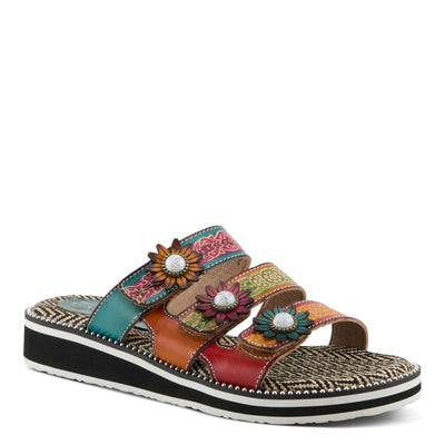 L'Artiste by Spring Step Women's Maryse Sandal, Rainbow Multi, 8.5