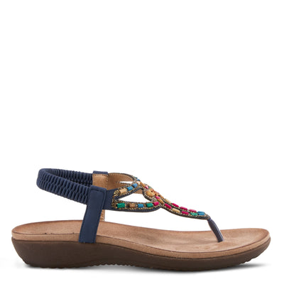 PATRIZIA Women's Crema Slingback Sandal Navy EU 39 / US 8.5