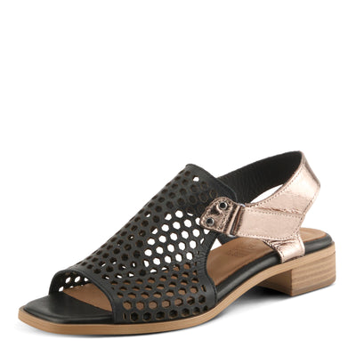 Spring Step Women's Gosset Sandal, Black Multi, 8.5