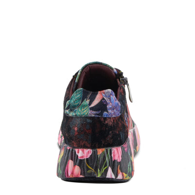 Spring Step L'Artiste Dallyn Women's Playful Sneaker - Mix of Textures & Patterns, Cushioned Comfort, Versatile Style Black Multi EU 41 / US 9.5-10