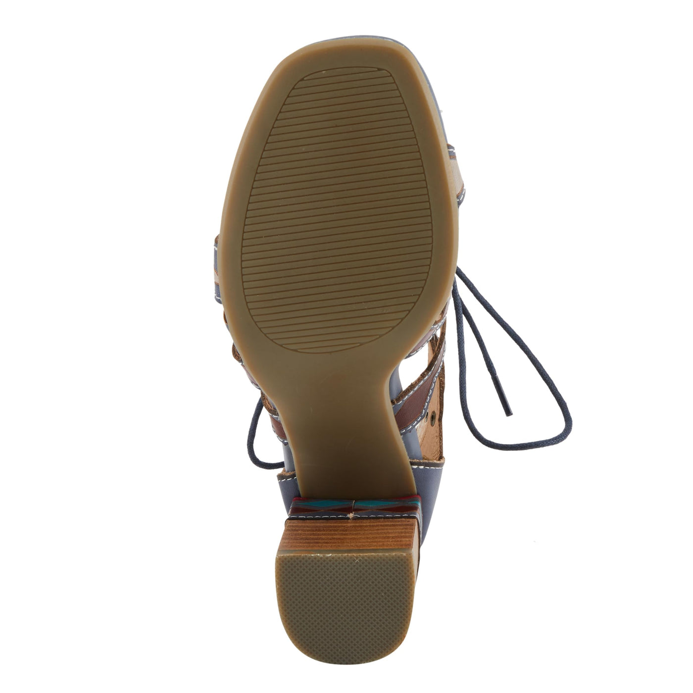 L'Artiste by Spring Step Women's Artdeco Sandal, Navy Multi, 5.5-6