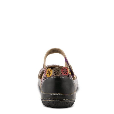 Spring Step L'Artiste Women's Kysandra-Fleur Mary-Jane Shoe Black Multi EU 41 / US 9.5-10