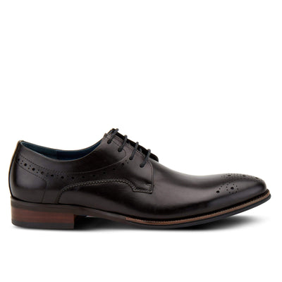 Spring Step Men's Charlie Oxford, Black, 8-8.5 Medium US