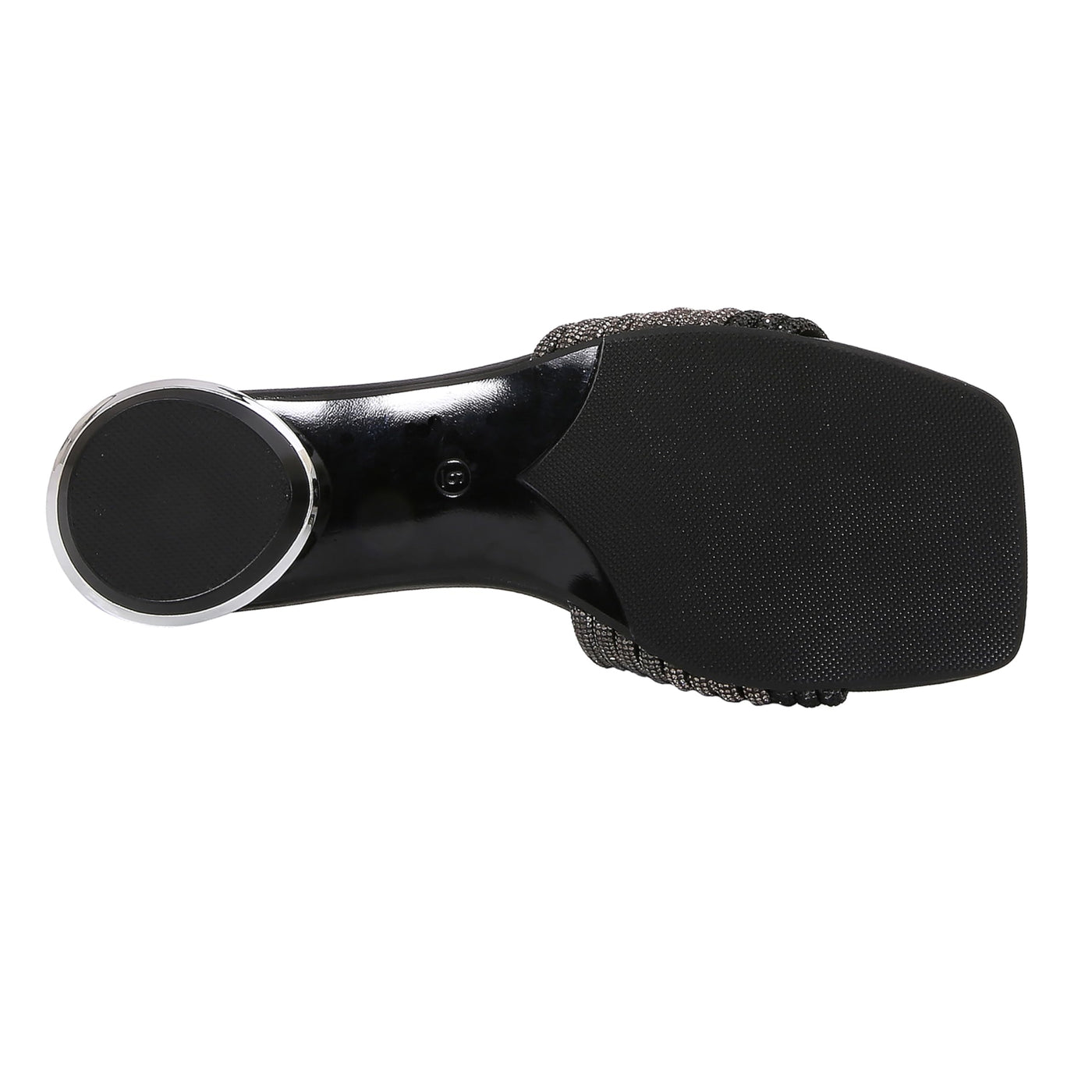 Lady Couture AMAZING Multi Color Straps Slide, Black Multi, 7