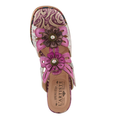 L'Artiste by Spring Step Women's Alania Sandal, Purple Multi, 8.5