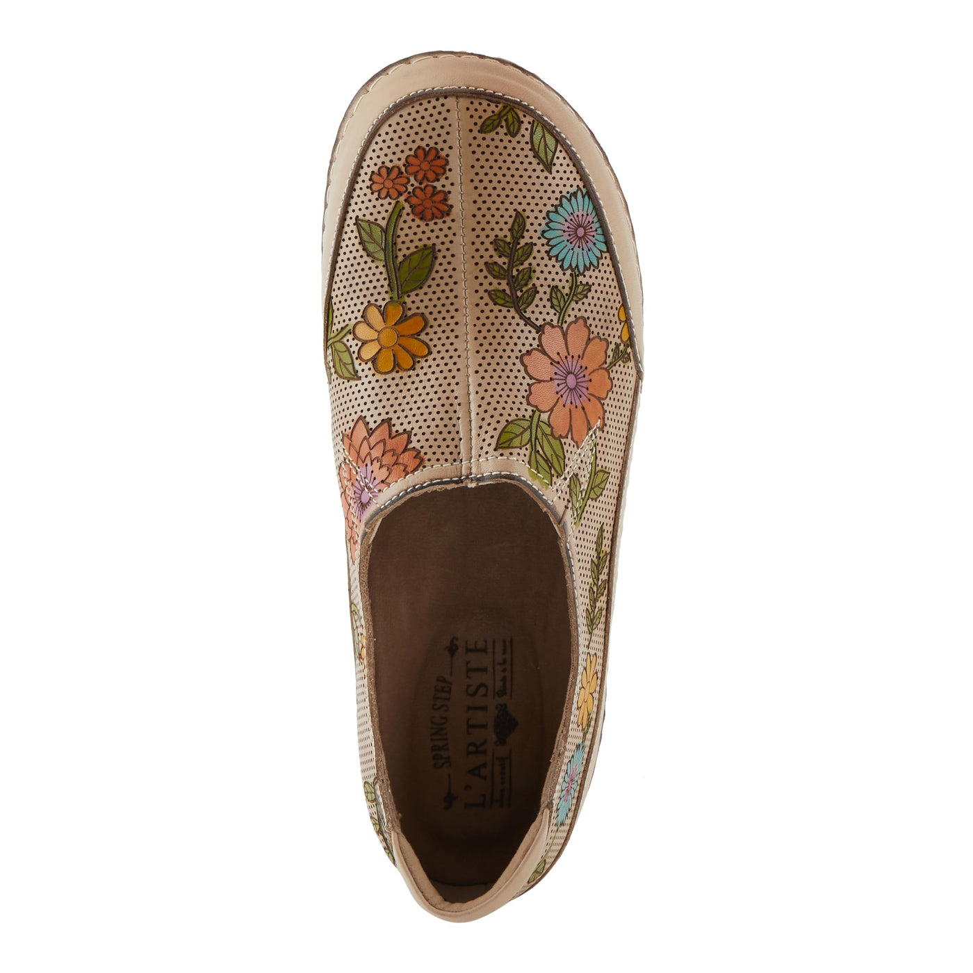 L'Artiste by Spring Step Women's Libora-Delite Moccasin, Beige Multi, 8.5