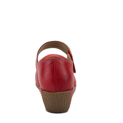 L�Artiste by Spring Step Women's Gloss Mary Jane Flat, Red, 41 EU/9.5-10 M US