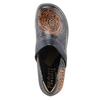 Spring Step L'Artiste Women's Elkayjay Clogs Navy Multi EU 37 / US 6.5-7