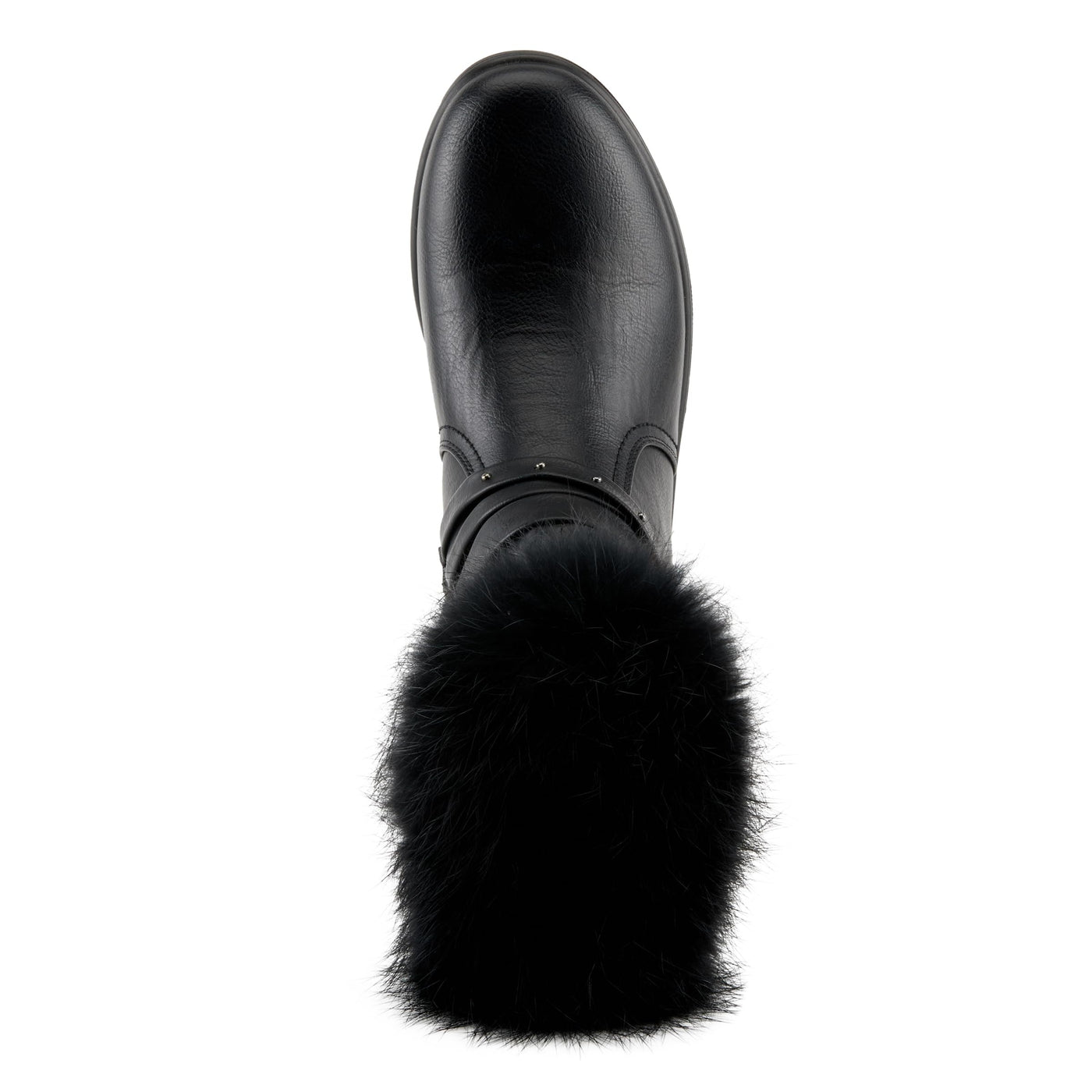 Flexus Women's YAMINA Platform Booties with Faux Fur Shaft, Lug Sole, and Inner Zipper Closure