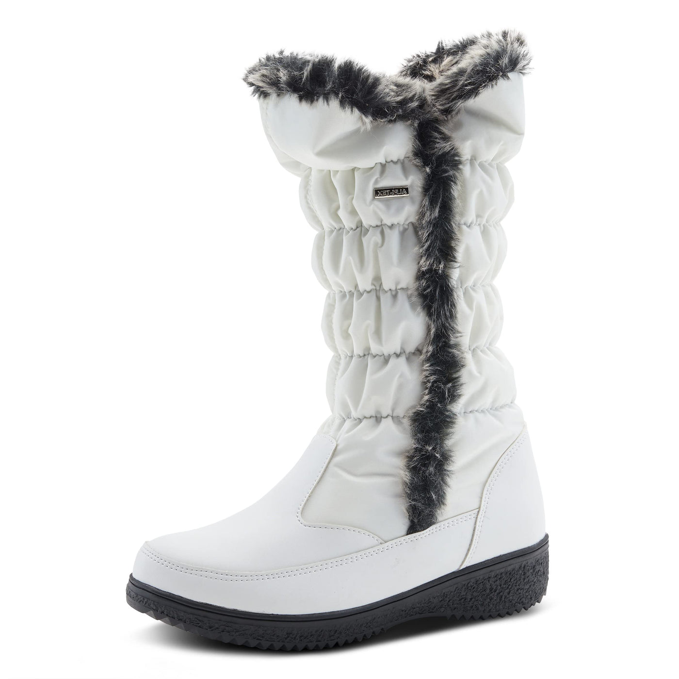 Flexus Spring Step Citywalk Tall Waterproof Winter Boots for Women - Ladies Snow Boots with Cozy Nylon & Faux Fur Lining - Women's Mid-Calf Boots with Zipper Closure