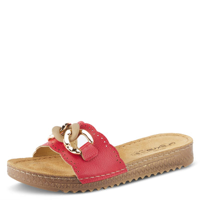 Flexus by Spring Step Janey Women's Slide Sandals, Size: 36, Red