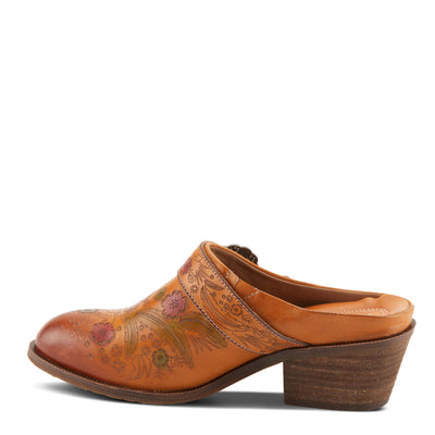 Spring Step L'Artiste Women's Zoozi Leather Mule Camel EU 37 / US 6.5-7