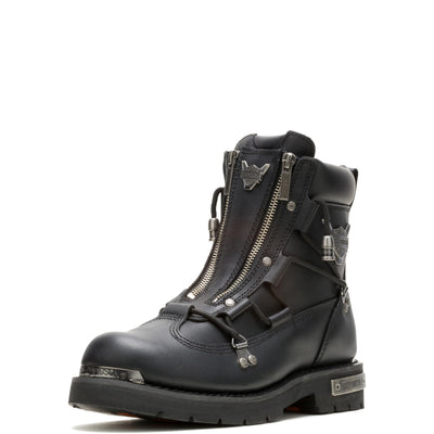 Harley-Davidson Men's Brake Light Leather Motorcycle Casual Boot, Black, 13 Wide