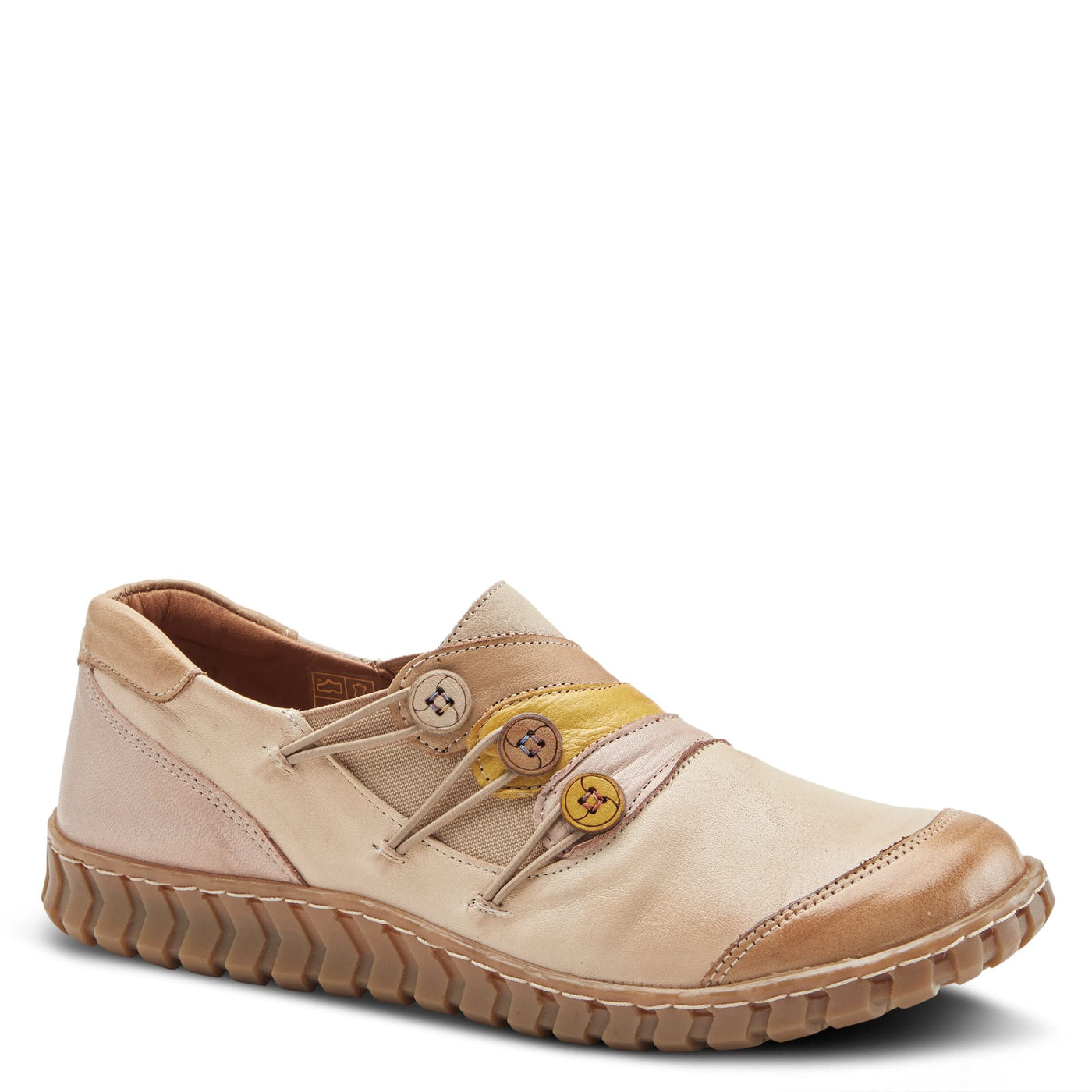 Spring Step Women's Neeta Slip-On Shoe Tan Multi EU 38 / US 7.5-8