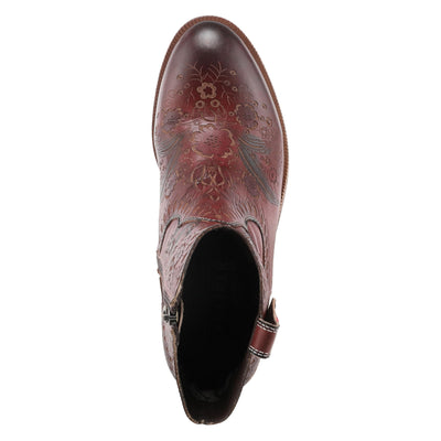 Spring Step L'Artiste Galop Boot for Womens - Ankle Boots with Inside Zipper Closure - Comfortable Western Ladies Boots for Outdoor - Mahogany EU 38 / US 7.5-8