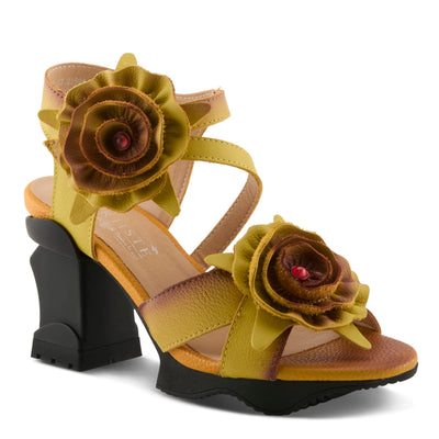 Spring Step L`Artiste Women's Shelly Ankle Strap Sandal Yellow EU 41 / US 9.5-10