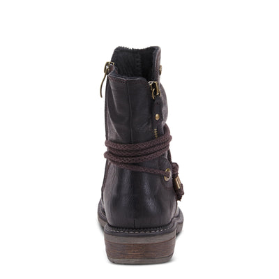 Spring Step Relife Kathie Mid-Calf Boots for Women - Waterproof Ladies Boots With Zipper Closure - Western Low Heel Ankle Boots for Women - Black EU 41/9.5-10