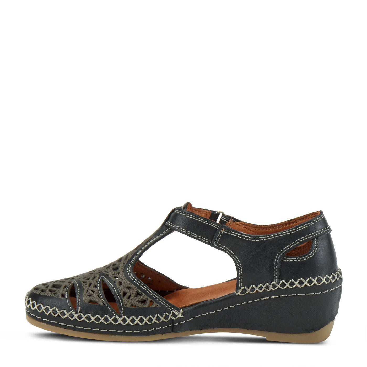 Spring Step Women's Irin T-Strap Shoe Black EU 38 / US 7.5-8