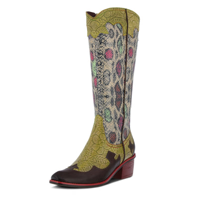 Spring Step L'Artiste Women's Rodeo Boot Mustard Multi EU 41 / US 9.5-10